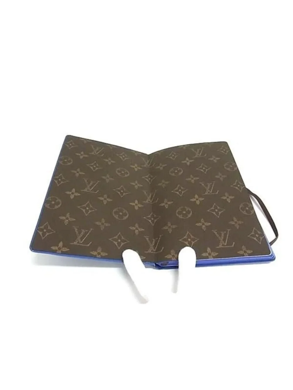 Louis Vuitton Monogram Empreinte Emily Agenda Cover Notebook Book Blue